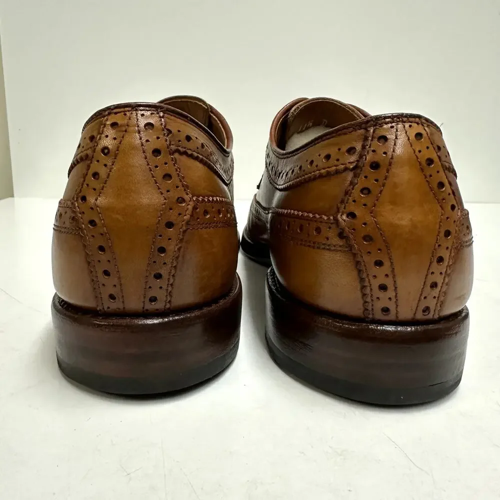 NEW HEELS Allen Edmonds x Ralph Lauren Brown Longwing Wingtip Made in USA 11.5